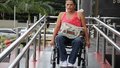 Usuária chama atenção para acessibilidade