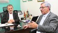 Dep Hermínio recebe visita do pre do Tribunal de Justiça