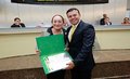 Lúcia tereza homenageia Raniery e Heverton Aguiar em sessão solene na ALE