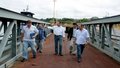 Sobrinho visita obra do terminal Hidroviário do Cai Nágua