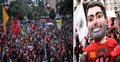 Multidão espera Lula aos gritos de presidente 