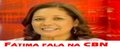 Entrevista de Fátima na rádio CBN