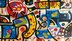 Dialogando com Juan Miró, acrílica sobre tela (Viriato Moura)