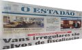 Capa do jornal Estadão do Norte deste domingo