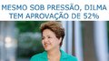 Mesmo sob pressão, Dilma tem aprovação de 52% 