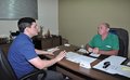 Lebrão recebe o diretor da Claro e pede urgência na implantação da telefonia móvel para São Domingos