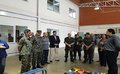 Generais do Min da Defesa visitam as instalações do Senai