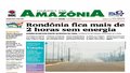 Capa do jornal Diário da Amazônia desta sábado