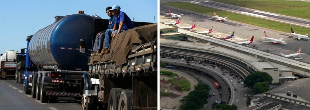 Com greve, 5 aeroportos só têm combustível para hoje... - Gente de Opinião