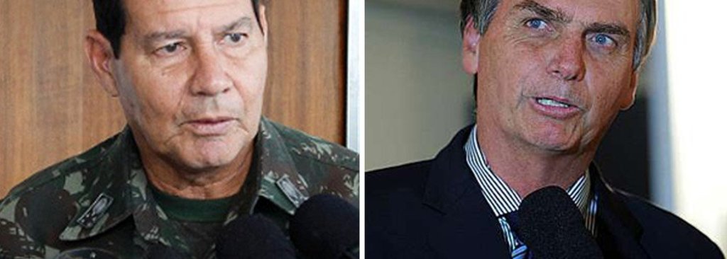 Bolsonaro indica para vice, o general da reserva Hamilton Mourão  - Gente de Opinião