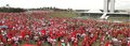 Bancários se manifestam em Brasília em defesa de bancos públicos