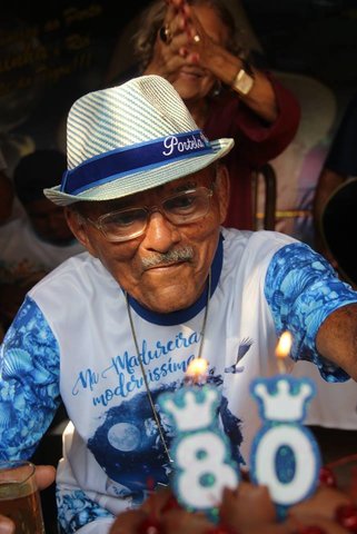 Festa pelos oitenta anos  de Bainha o rei do samba - Por Zekatraca - Gente de Opinião