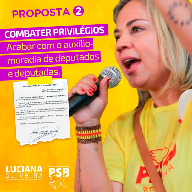 Luciana Oliveira é a primeira candidata a deputada estadual a propor extinção do auxílio-moradia para membros do Legislativo - Gente de Opinião