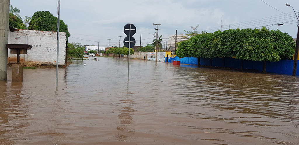 Chuva com ventos fortes derrubam árvores e alagam ruas de Porto Velho - RO. - Gente de Opinião