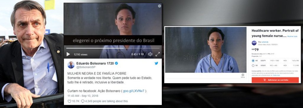 'Mulher negra e pobre' usada em campanha de Bolsonaro é modelo estrangeira de banco de imagens  - Gente de Opinião