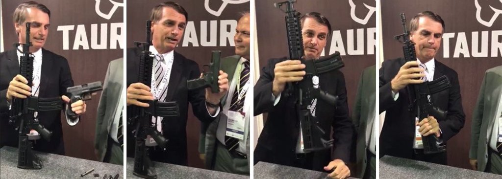 Num vídeo chocante, Bolsonaro é garoto propaganda da Taurus - Gente de Opinião