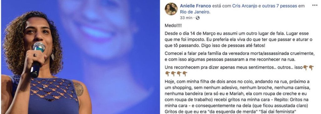 Irmã de Marielle é agredida, com a filha, por eleitores de Bolsonaro - Gente de Opinião