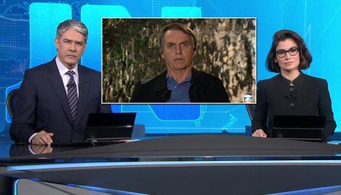 Bolsonaro detona Folha no Jornal Nacional 