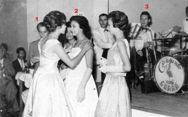 Concurso da Rainha da URES no Bancrévea Clube no ano de 1963 - Gente de Opinião