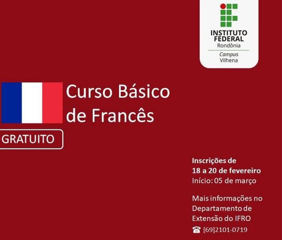 Campus Vilhena do IFRO oferta cursos gratuitos nas áreas  de espanhol, francês e italiano - Gente de Opinião