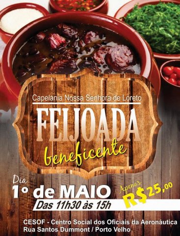 Capelania Nossa Senhora de Loreto promove feijoada beneficente em Porto Velho - Gente de Opinião