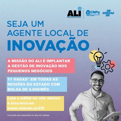 Inscrições abertas para processo seletivo Sebrae - Gente de Opinião