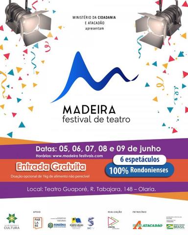 Prêmio Sesc de Incentivo às  Artes Cênicas de Rondônia 2019 - Madeira Festival de Teatro - Gente de Opinião
