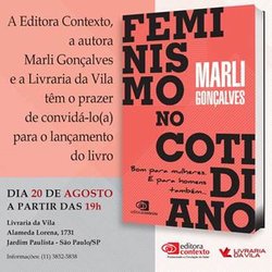 Vivendo o feminismo:  Contexto lança novo livro da coleção cotidiano - Gente de Opinião