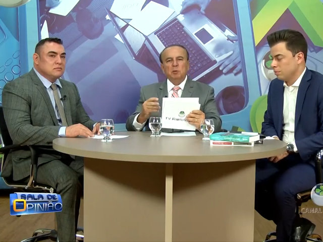 Dr. Aparício Carvalho conversa com Dr. Bruno Valverde e Dr. Ricardo Castilho sobre a I semana Jurídica Fimca - Gente de Opinião