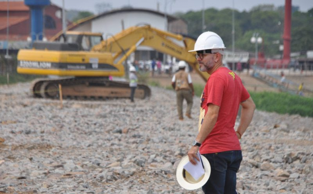 Vereador Palitot vistoria obras de revitalização da EFMM - Gente de Opinião