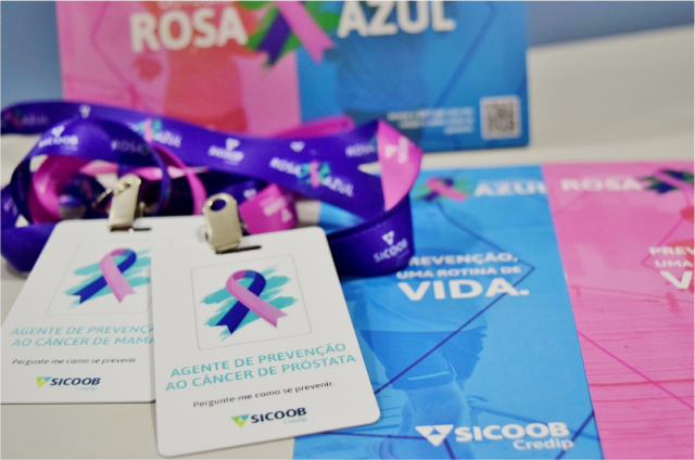 Sicoob Credip substituirá crachá com nome e função do colaborador por “agente de prevenção ao câncer” em nova campanha ligada ao Movimento Rosa Azul - Gente de Opinião