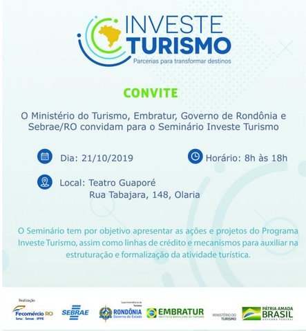 Programa Investe Turismo chega em Rondônia - Gente de Opinião
