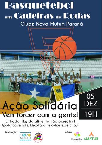 Um show de SUPERAÇÃO e SOLIDARIEDADE será realizado pelo time de basquetebol de cadeirantes em Nova Mutum Paraná - Gente de Opinião