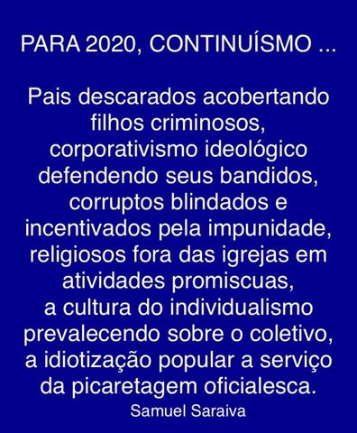 Mensagem para 2020 - Gente de Opinião