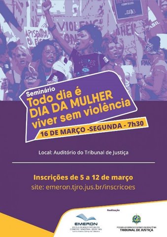 Emeron promove campanha contra a violência de gênero com palestras e seminário - Gente de Opinião