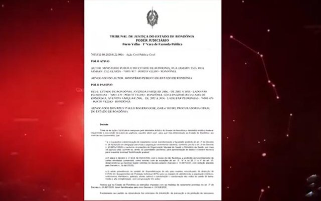 Justiça impede parcialmente a flexibilização do decreto de calamidade pública no estado de Rondônia - Gente de Opinião