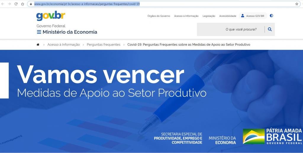Site "Vamos Vencer" orienta pequenos negócios sobre medidas do governo para enfrentar a crise - Gente de Opinião