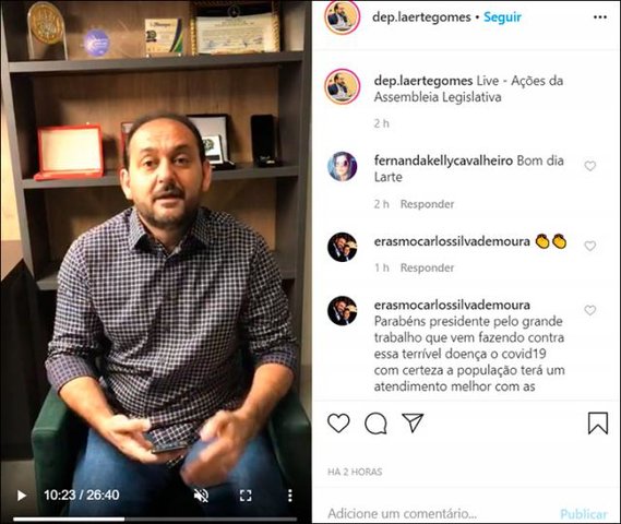 Laerte Gomes explica ações desenvolvidas pela Assembleia para combater o coronavírus - Gente de Opinião