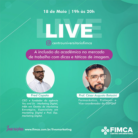 Curso de Farmácia da FIMCA promove live na próxima segunda - Gente de Opinião