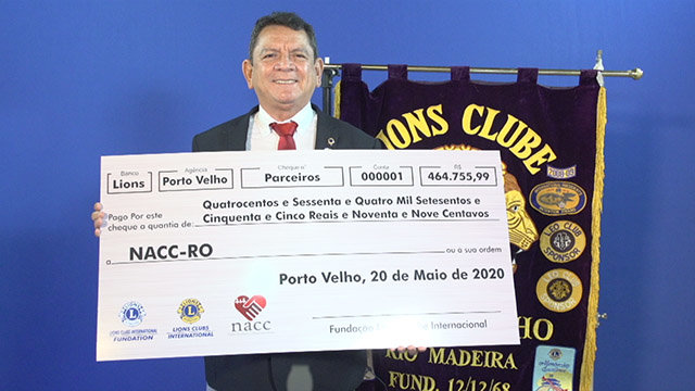 NACC recebe doação de mais R$ 464mil do Lions Clube para a equipar a nova sede em Porto Velho - Gente de Opinião