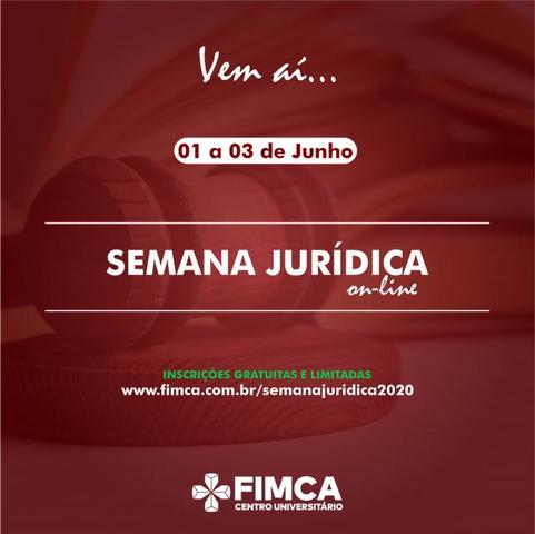 Curso de Direito da Fimca realiza  semana jurídica on-line  - Gente de Opinião