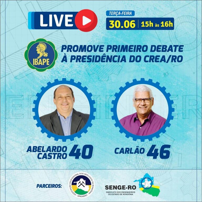 Duas chapas concorrem às eleições no CREA; live debate o mercado para engenheiros  - Gente de Opinião