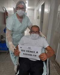 Florêncio, de 77 anos, recebeu alta após vencer a Covid-19 - Gente de Opinião