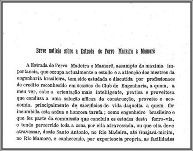 A Terceira Margem – Parte XCIV - Madeira-Mamoré ‒ Ferrovia do Diabo ‒ XV - Gente de Opinião