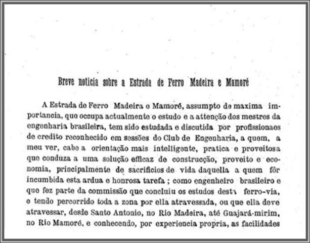 A Terceira Margem – Parte XCIV - Madeira-Mamoré ‒ Ferrovia do Diabo ‒ XV - Gente de Opinião