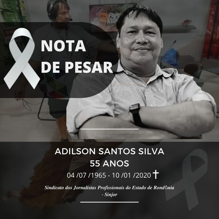 Nota de Pesar do falecimento de Adilson Santos Silva - Gente de Opinião