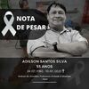 Nota de Pesar do falecimento de Adilson Santos Silva