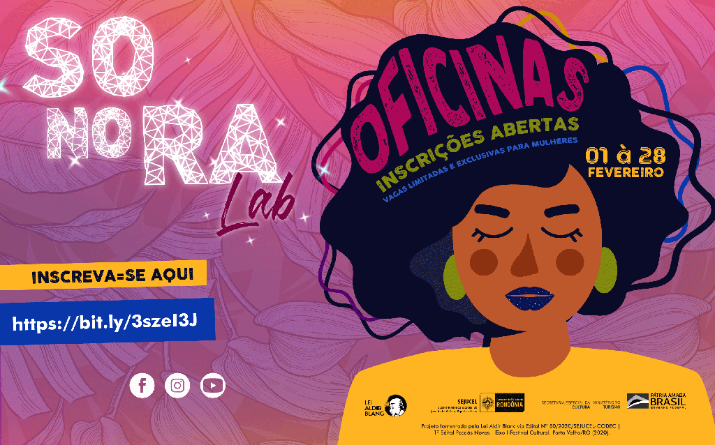 Inscrições abertas para as oficinas do SONORA LAB  - Gente de Opinião