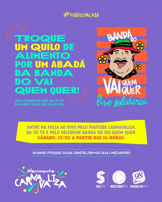 Lenha na Fogueira com a live da Banda do Vai Quem Quer e o SONORA LAB - Gente de Opinião