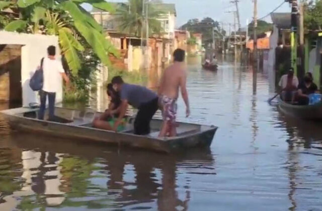 Acre já registra centenas de famílias afetadas devido às cheias, veja o vídeo.